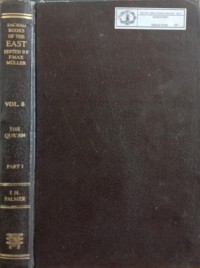 Image of The Sacred Books of The East Vol. 6 : The Qur'an Part I